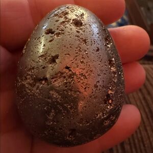 pyrite sphere PYRITE CRYSTAL EGG NATURAL GEMSTONE CARVING WITH NATURAL CAVERNS